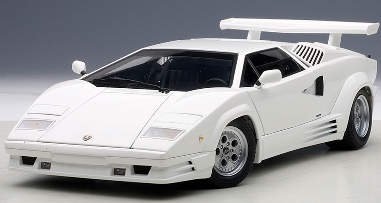 AutoArt 1/18 Lamborghini Countach 25th Anniversary Edt White